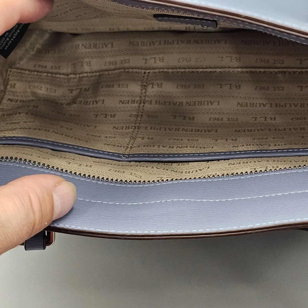 Ralph‎ Lauren Newbury Halee-tt3-med Blue Mist Medium Tote Bag Purse NWOB!